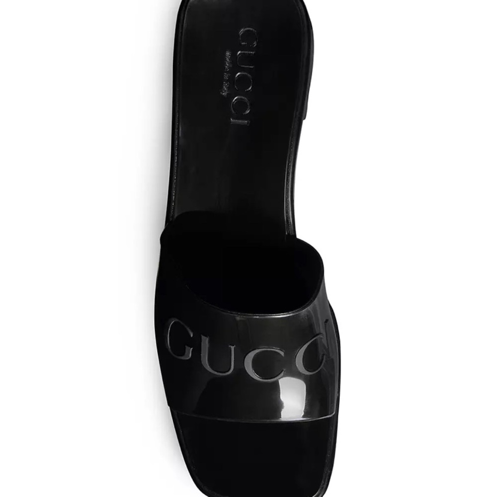 Gucci Embossed Logo Mules - Picture 2 of 3